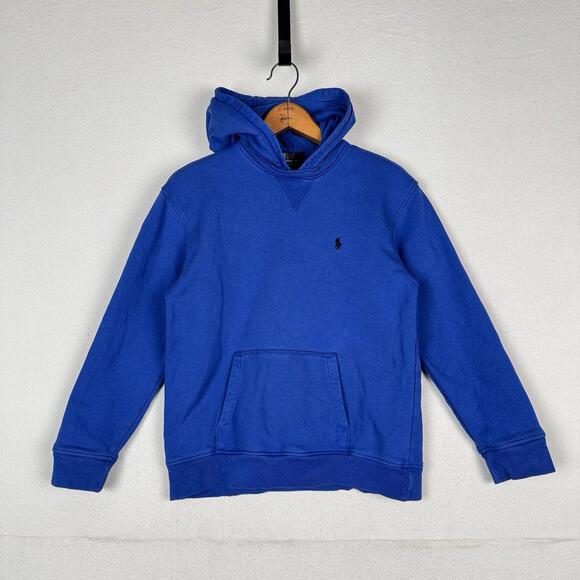 Ralph Lauren Other - Vintage 90’s Polo Ralph Lauren Boys After Hood Sweatshirt Hoodie M (12-14) Blue